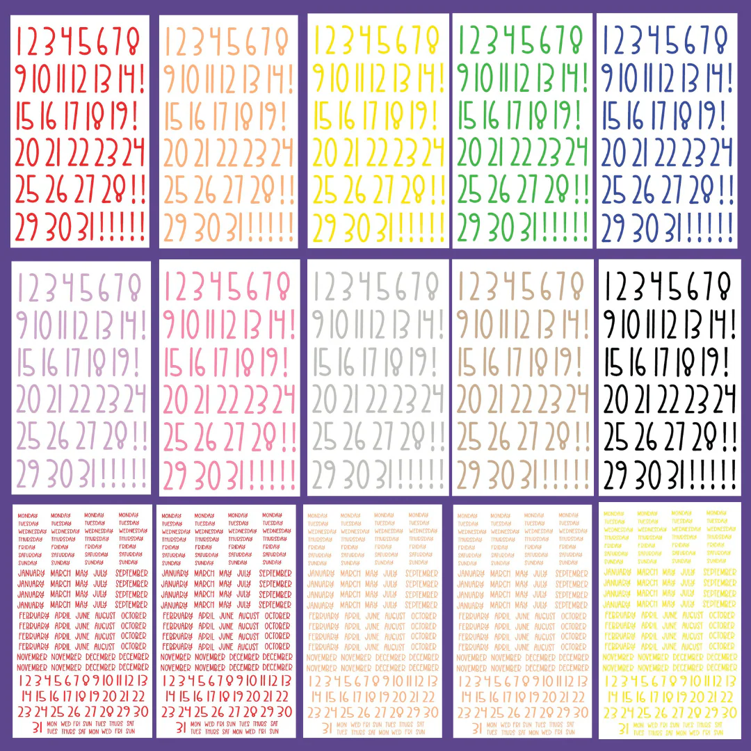 Rainbow Date It! Sticker Book - Image 2