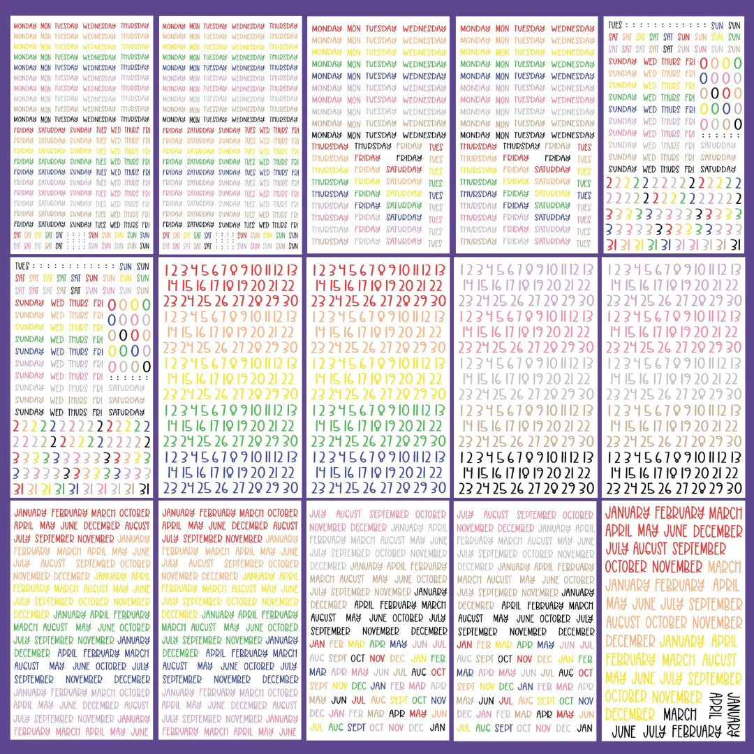 Rainbow Date It! Sticker Book - Image 4