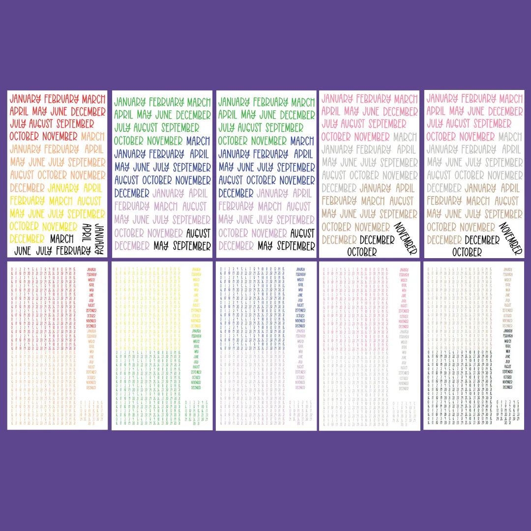 Rainbow Date It! Sticker Book - Image 5