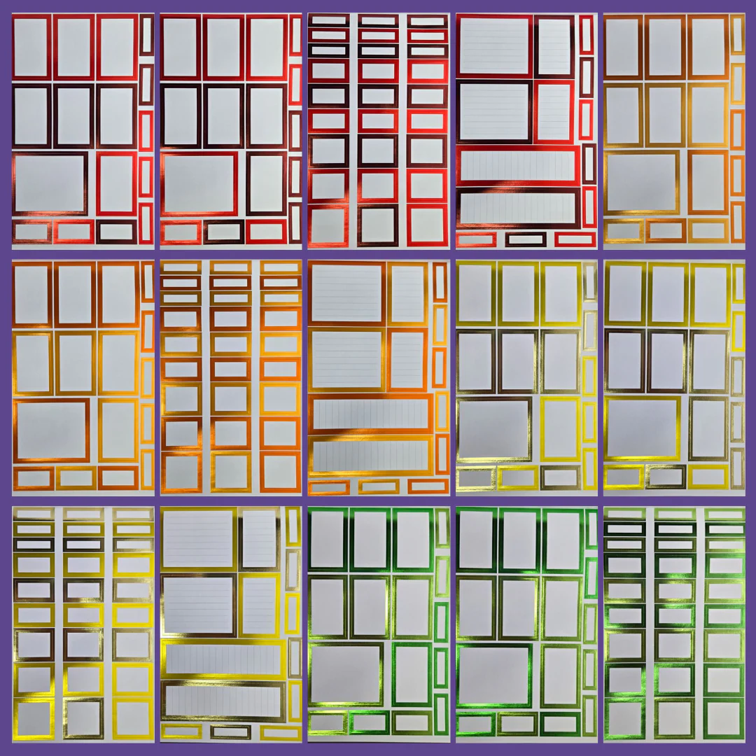 FOILED Rainbow Boxes Sticker Book - Image 2