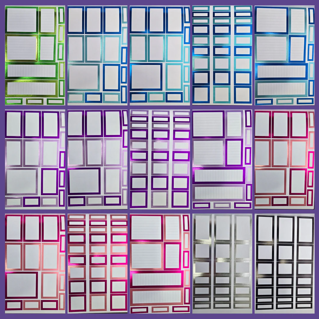 FOILED Rainbow Boxes Sticker Book - Image 3