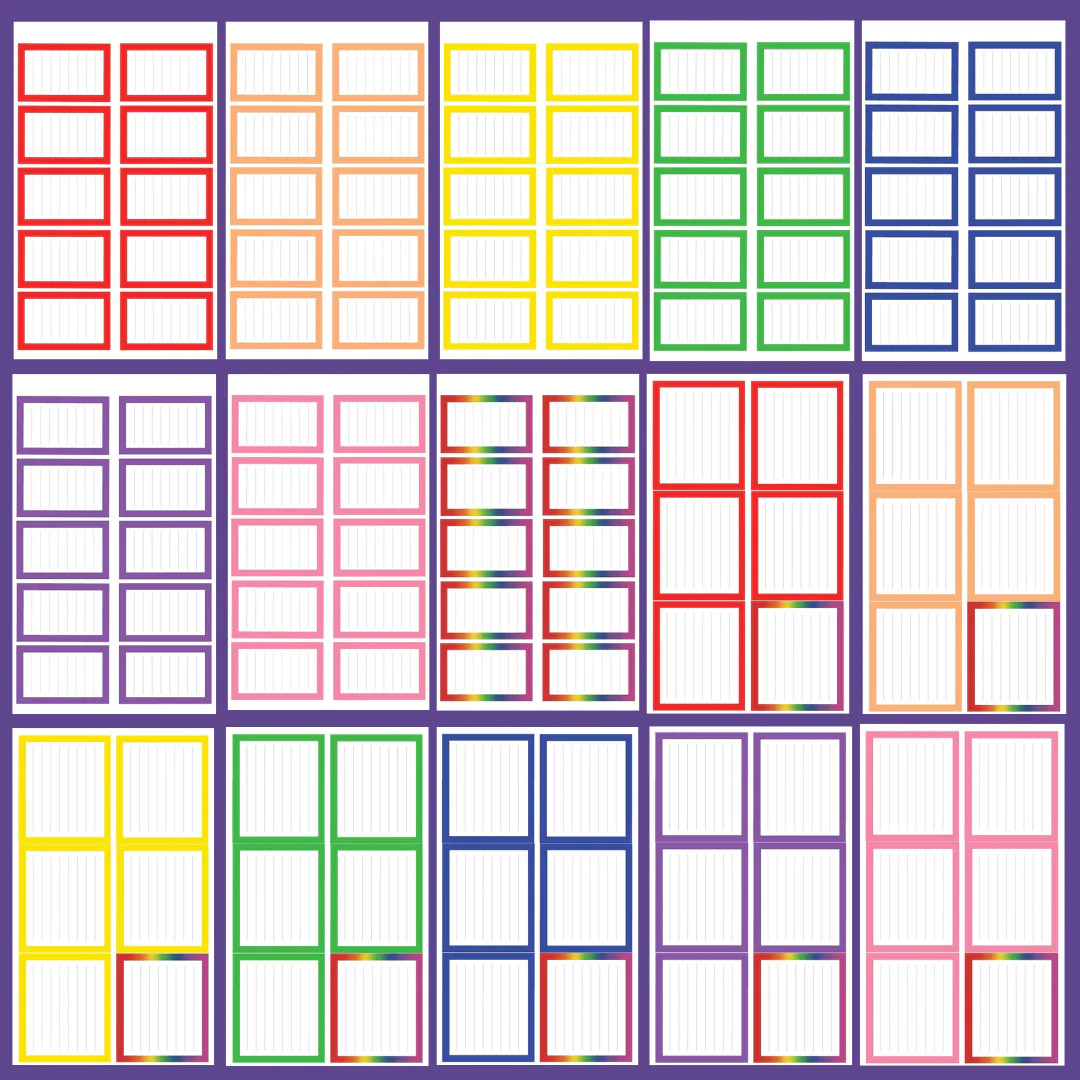 Rainbow Journaling Boxes Sticker Book - Image 2