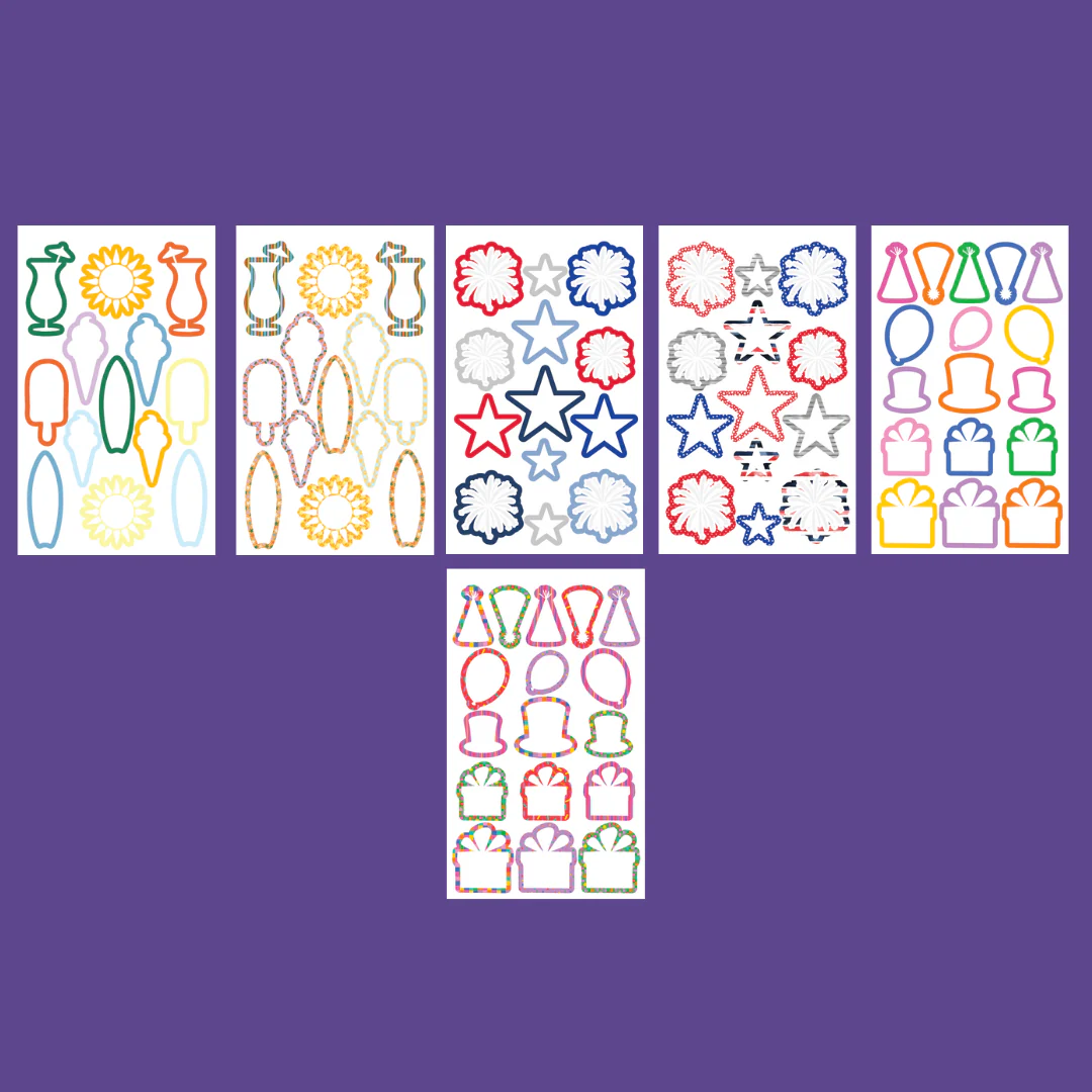 Seasonal Shapes Sticker Book - Image 4