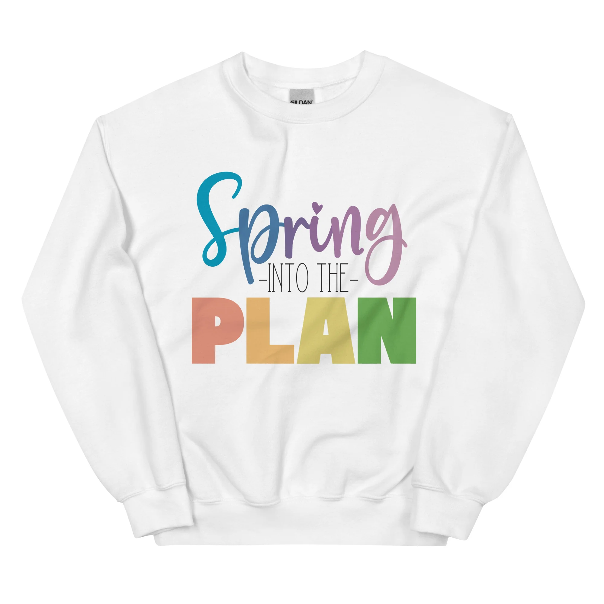 Spring into the Plan (Black)-Unisex Sweatshirt
