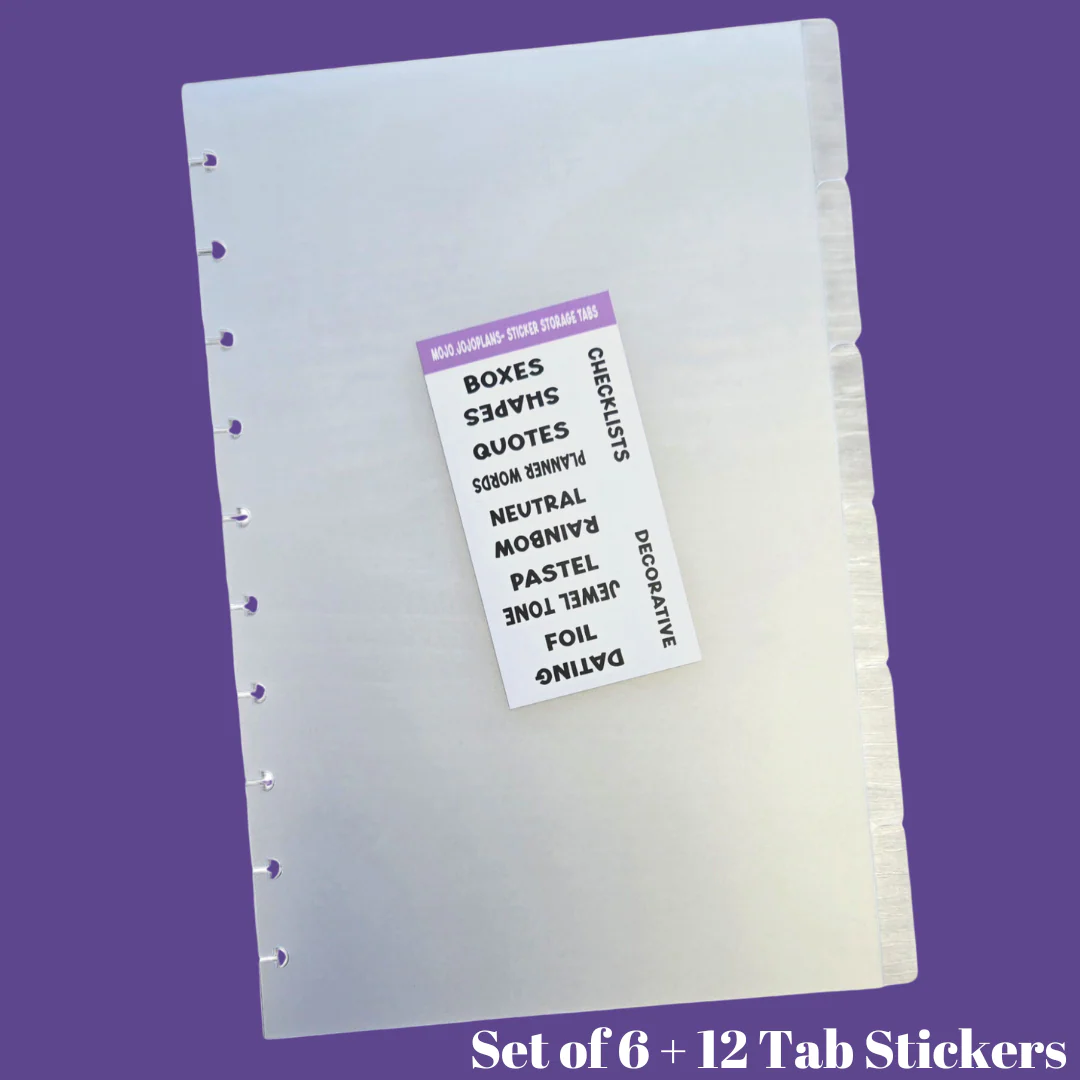 'Full Mojo' MOJO Sticker System Side-Tab Dividers