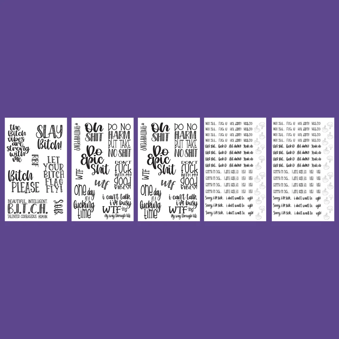 Uncensored Quotes 2.0 Sticker Book - Image 4