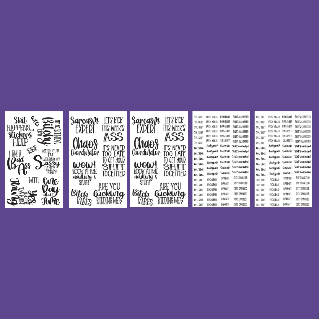 Uncensored Quotes Sticker Book - Image 4