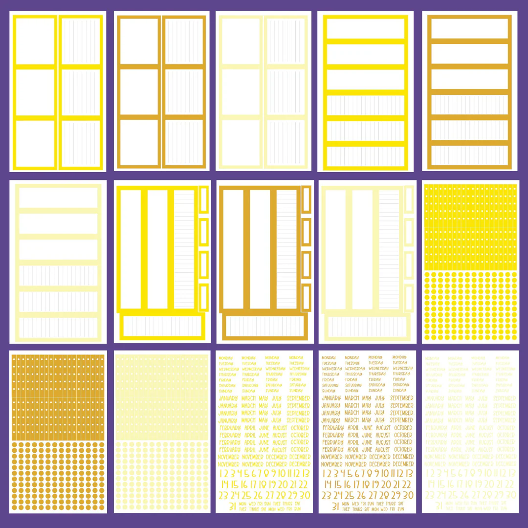 Yellow Boxes & More Sticker Book - Image 3